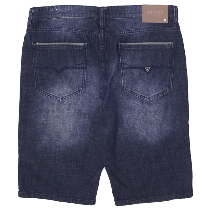Mens Guess Washed Denim Shorts