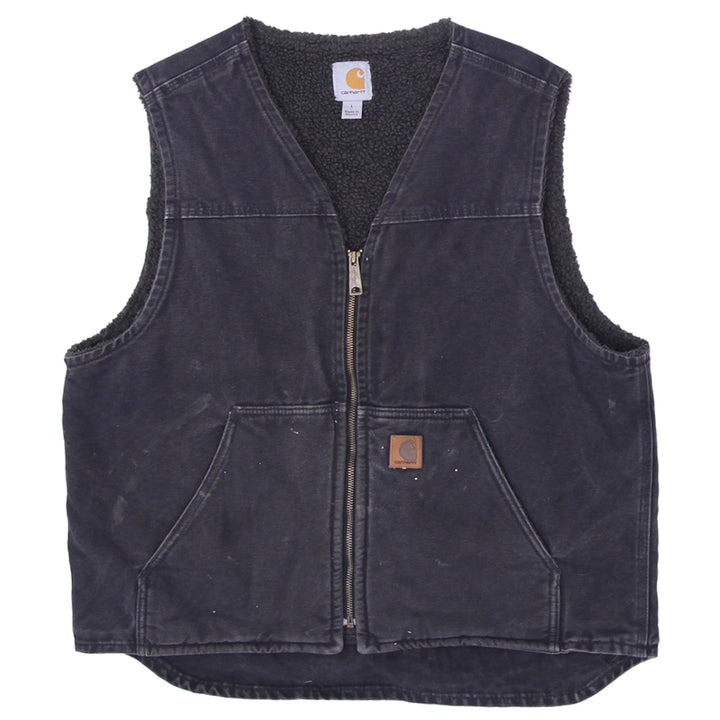 Mens V26 BLK Fleece Lined Carhartt Vest