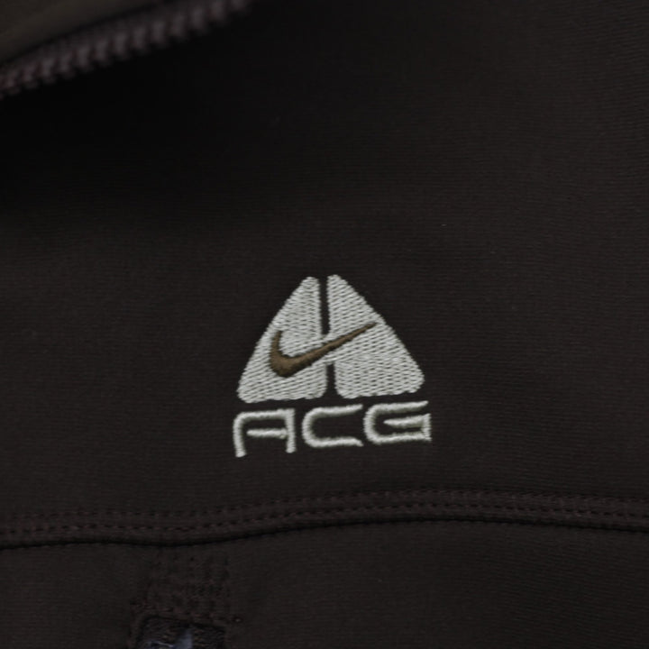 Vintage Mens Nike ACG Jacket Brown Full Zip Therma Fleece Size M | Migration_Jackets - Detail View | Fashion Rerun