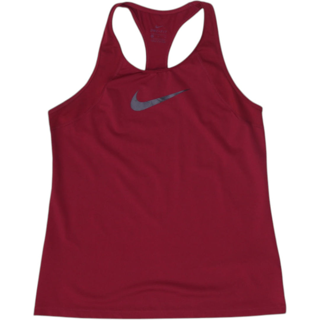 Ladies Nike Dri-Fit Maroon Moisture Wicking Sleeveless Activewear Top Size M