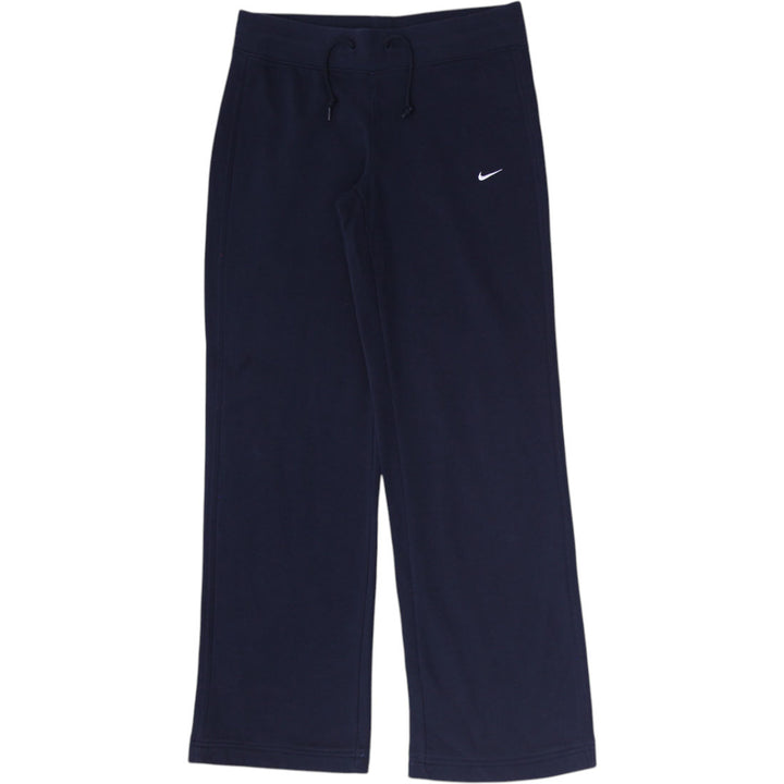 Ladies Nike Classic Embroidered Swoosh Straight-Leg Sweatpants Navy Blue Size S