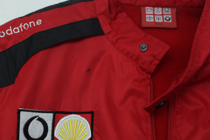Mens Racing Marlboro Shell Vodafone Red Bomber Jacket