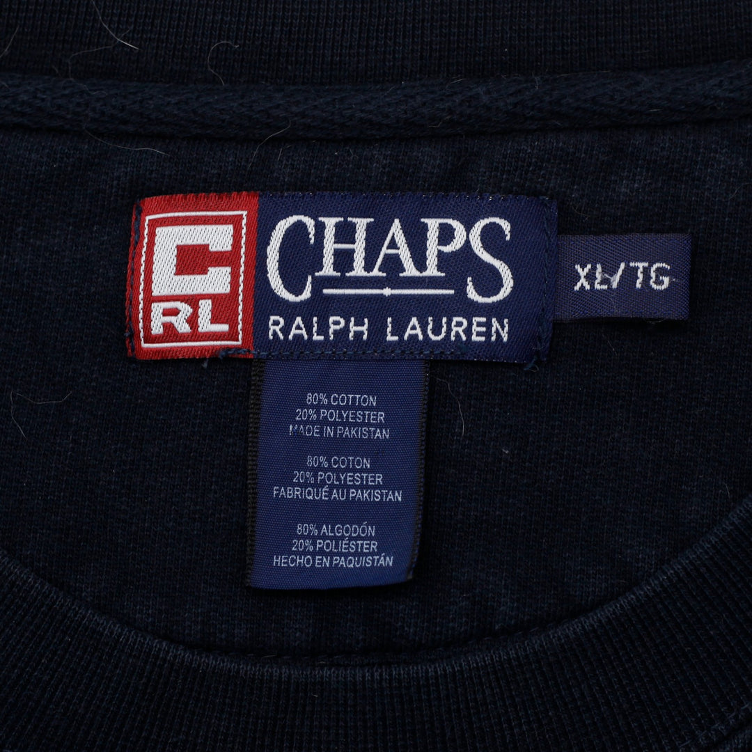 Mens Embroidered Chaps Ralph Lauren Crewneck Sweatshirt