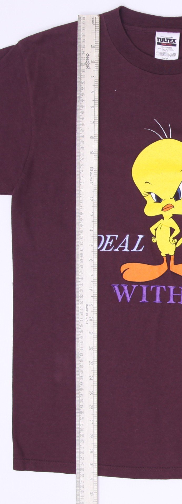 Vintage 1998 Tultex Tweety Warner Bros T-Shirt Size L