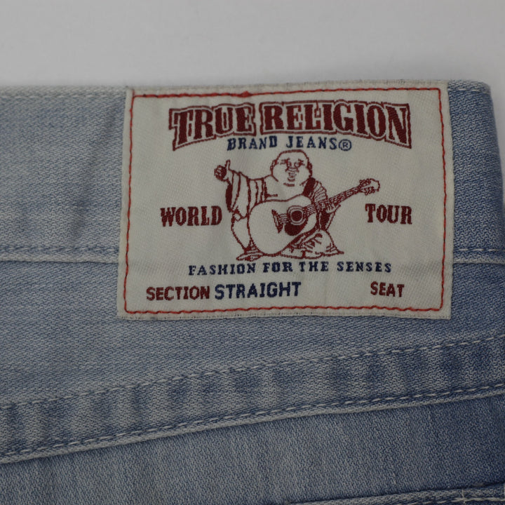 Y2K Mens True Religion Section Straight Jeans Size 36