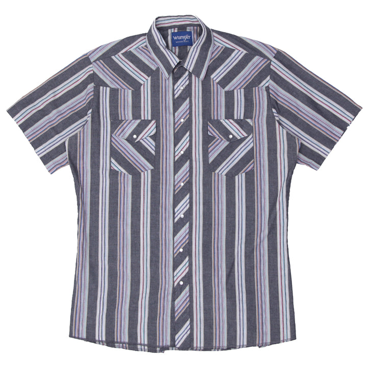 Vintage Wrangler Pearl Button Striped Western Shirts - Fashion Rerun Vintage Migration_Shirt
