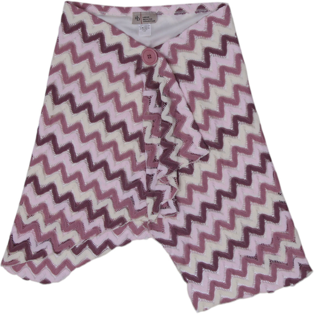 Y2K Ladies Urban Behavior Collection Retro Chevron Zig-Zag Knit Tube Top