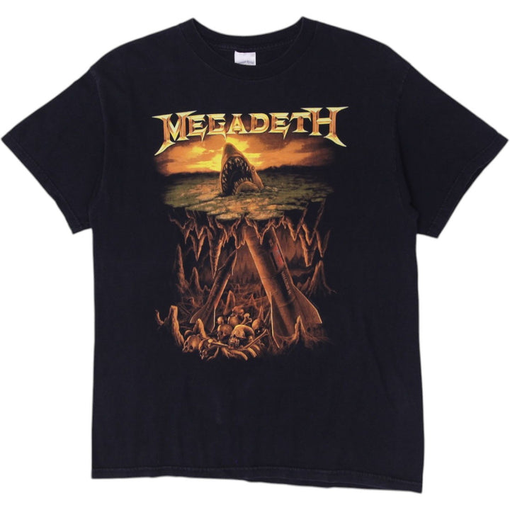 Vintage Megadeth Warhead Shark Promo Shirt Large Tennessee River Tour Tee 90s