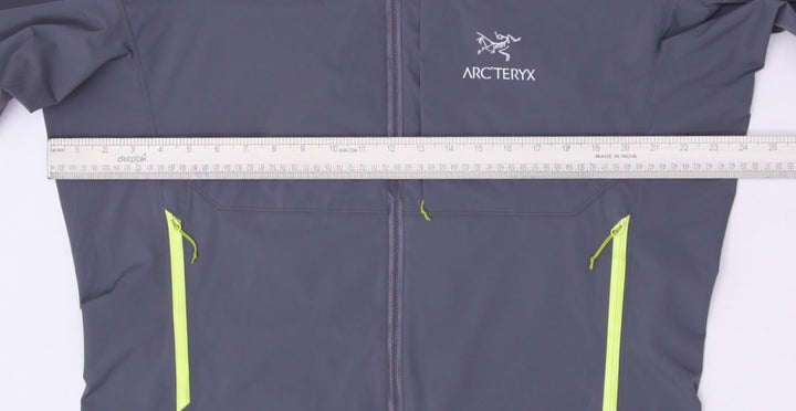 Mens Arc'teryx Jacket Gray Waterproof Hooded Gore-Tex Full Zip Large