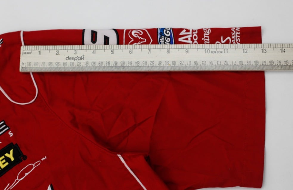 Mens JH Design Budweiser Racing Stitched Snap Button Shirt