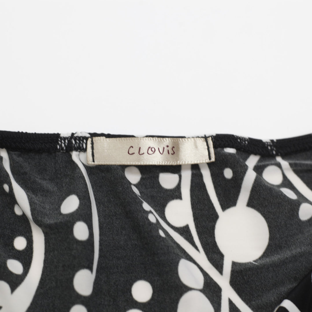 Y2K Ladies Clovis Abstract Pattern Halter Top Size XS