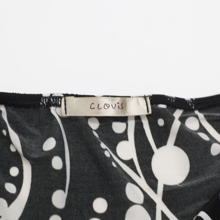 Y2K Ladies Clovis Abstract Pattern Halter Top Size XS