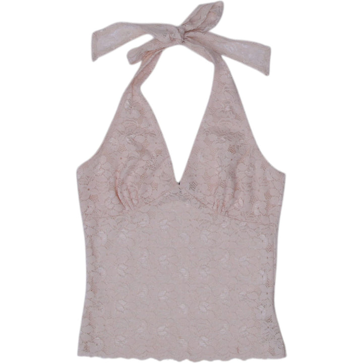 Y2K Lace Halter Top Size M | Migration_Y2K Tops | Fashion Rerun
