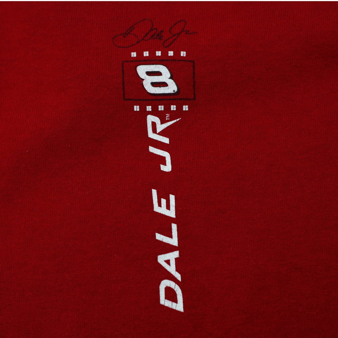Vintage NASCAR Winner Circle Dale Earnhardt Jr 8 Budweiser T-Shirt Red Size L
