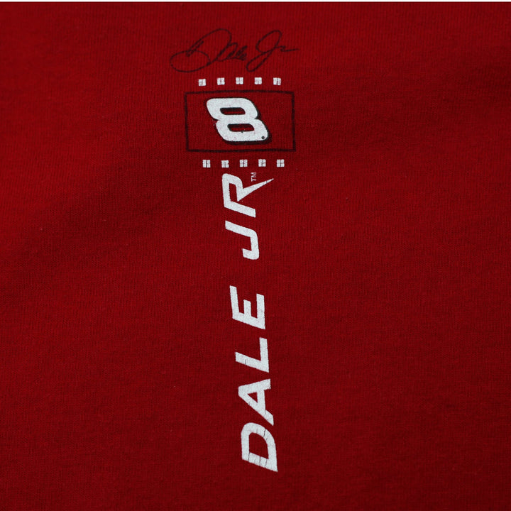 Vintage NASCAR Winner Circle Dale Earnhardt Jr 8 Budweiser T-Shirt Red Size L