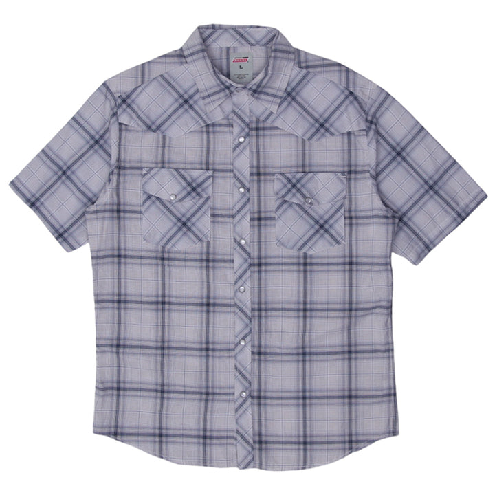 Mens Dickies Flannel Pearl Button Shirt