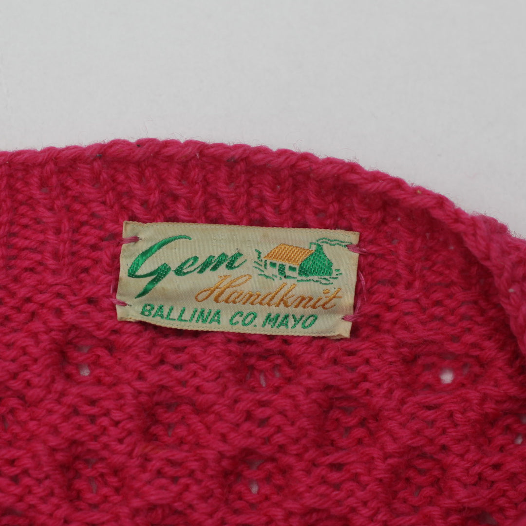 Vintage Gem Handknit Sweater Pink Ladies - Fashion Rerun Vintage Migration_Sweaters