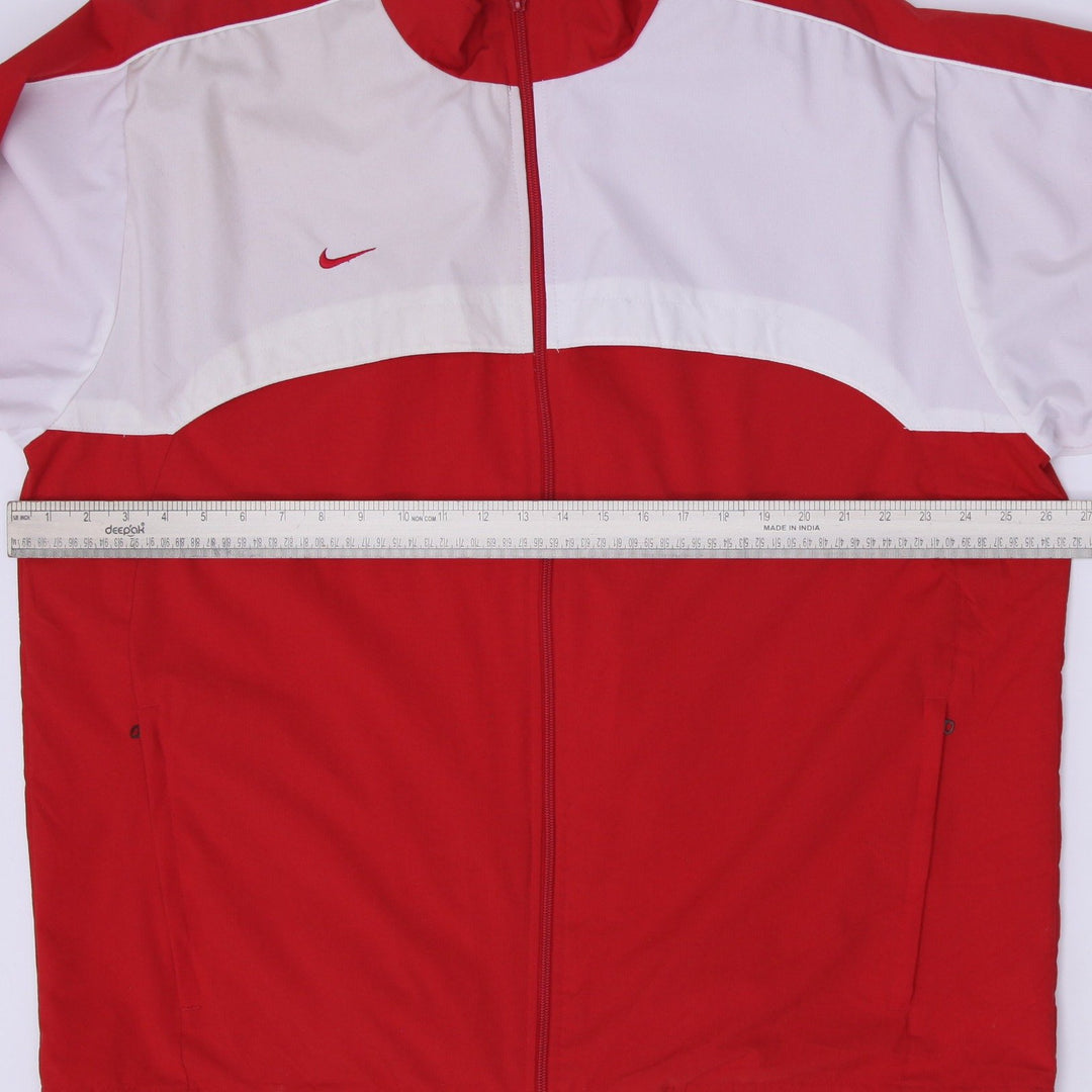 Vintage Nike Black Swoosh Zippered Lightweight Lined Jacket Size L