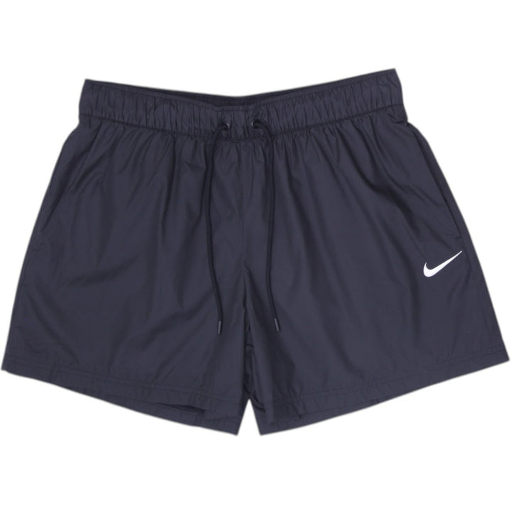 Mens Nike Solid Black Quick-Dry Swim Trunks Board Shorts Size Medium