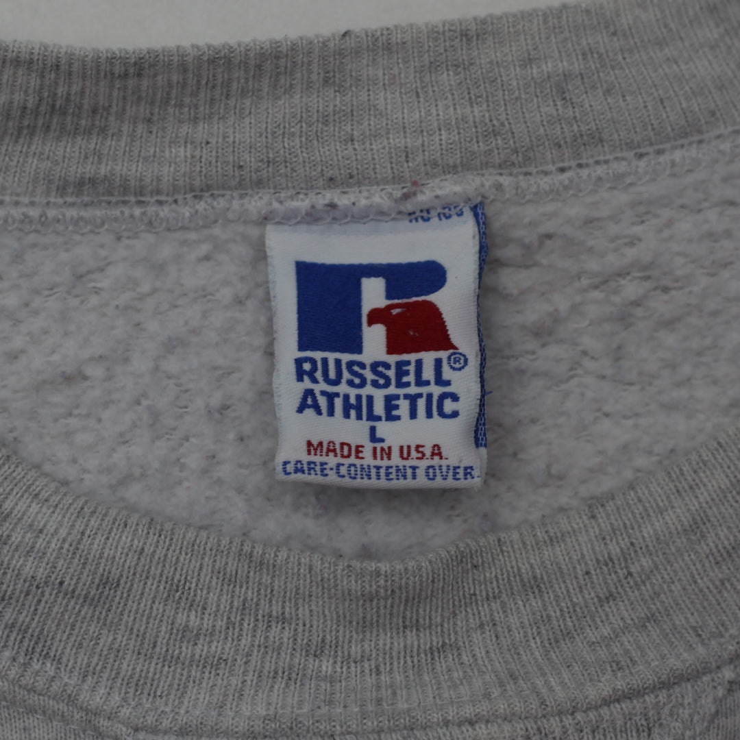 Vintage Russell Athletic Michigan University Sweatshirt Made in USA Gray L - Fashion Rerun Vintage Migration_Sweaters