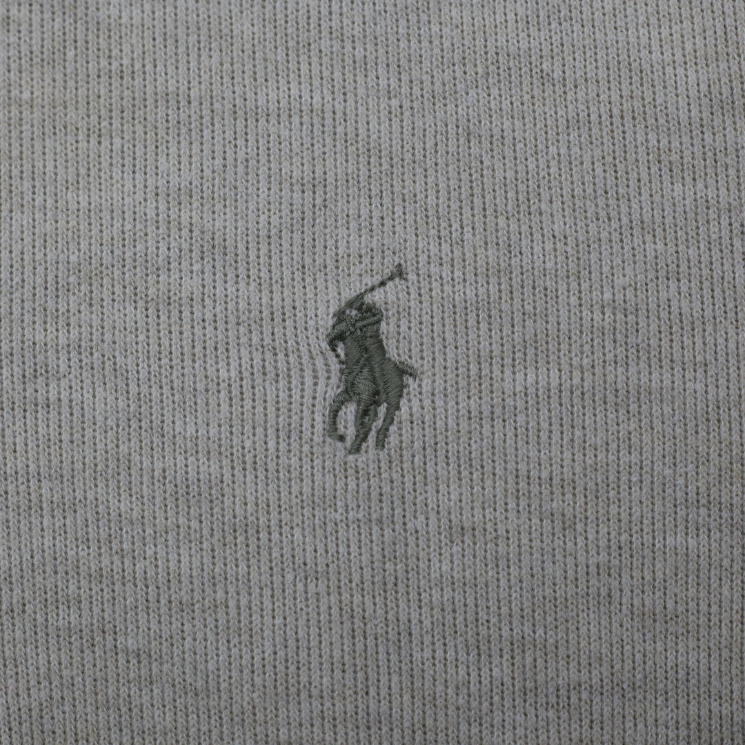 Vintage Mens Polo Ralph Lauren Pullover Gray 1/4 Zip Cotton Sweatshirt Size S | Migration_Jumper & Knitwear - | Fashion Rerun