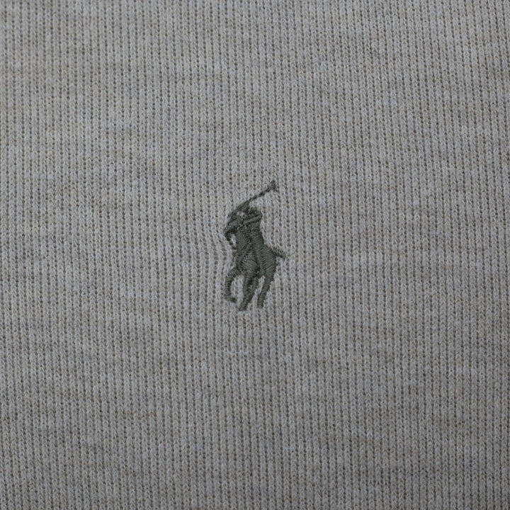 Vintage Mens Polo Ralph Lauren Pullover Gray 1/4 Zip Cotton Sweatshirt Size S | Migration_Jumper & Knitwear - | Fashion Rerun