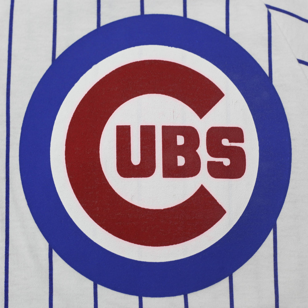 Vintage Russell Athletic Cubs Jersey White Pinstripe Baseball Made In USA M | Migration_Jerseys - Alternate V | Fashion Rerun