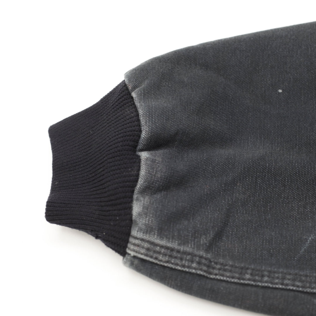 Mens Carhartt J131-BLK Black Hooded Workwear Jacket Size XL