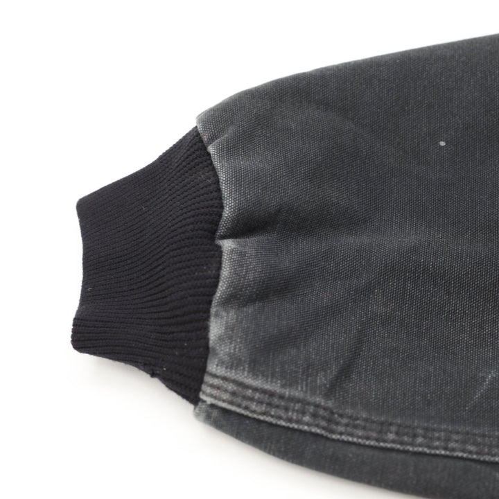Mens Carhartt J131-BLK Black Hooded Workwear Jacket Size XL