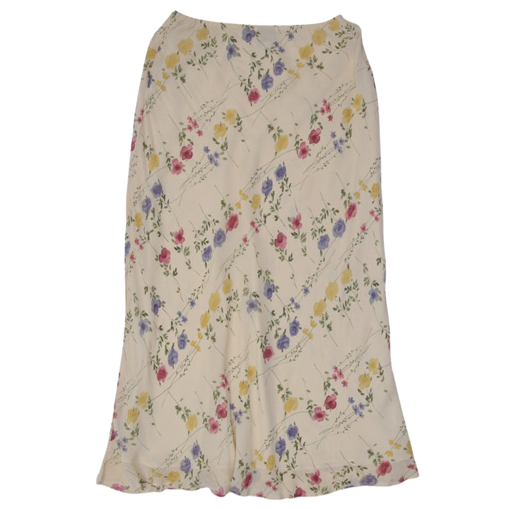 Y2K Ladies Yves Cossette Depeche Mode Floral Long Skirt