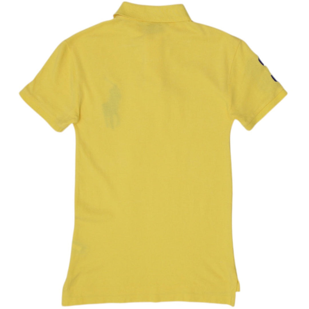 Mens Polo Ralph Lauren Slim Fit Polo Yellow Embroidered Logo Size XS | Migration_T-Shirts - Side View | Fashion Rerun