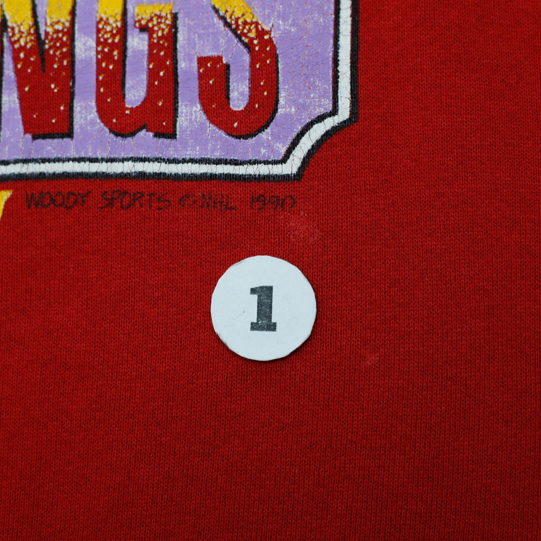 Vintage 1990 NHL Detroit Red Wings Crewneck Sweatshirt Size XL Made in USA | Migration_Sweatshirts - View 7 | Fashion Rerun