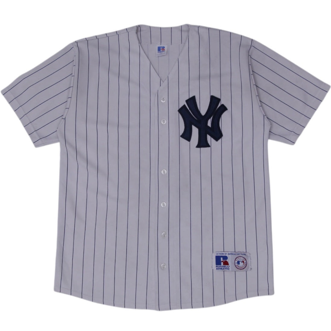 90s Russell Athletic ヤンキース　ベースボールシャツ　MLB Shop Vintage 90s Russell Athletic New York Yankees MLB baseball