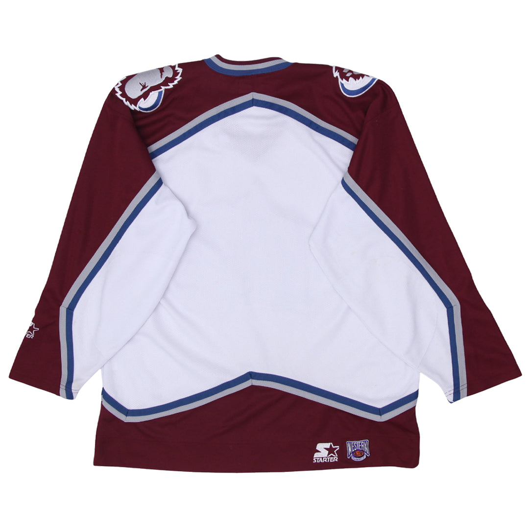 Vintage Colorado Avalanche Starter Jersey NHL Size Large - Fashion Rerun Vintage Migration_Jersey