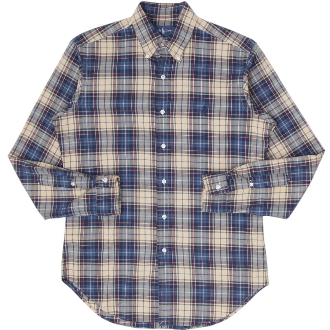 Mens Ralph Lauren Classic Fit Plaid Long Sleeve Shirt Size S