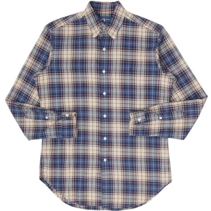 Mens Ralph Lauren Classic Fit Plaid Long Sleeve Shirt Size S