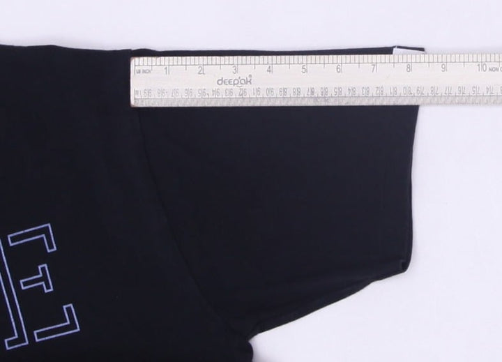 Mens A Bathing Ape Hand Drawn BAPE Logo Black T-Shirt  M | Migration_T-Shirts SW COLLECTION - View 9 | Fashion Rerun