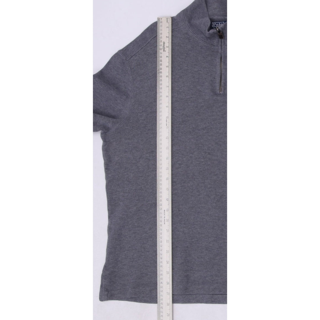 Mens Polo By Ralph Lauren Gray Quarter Zip Sweater L | Migration_Knitwear & Sweaters RL Collection - View 7 | Fashion Rerun