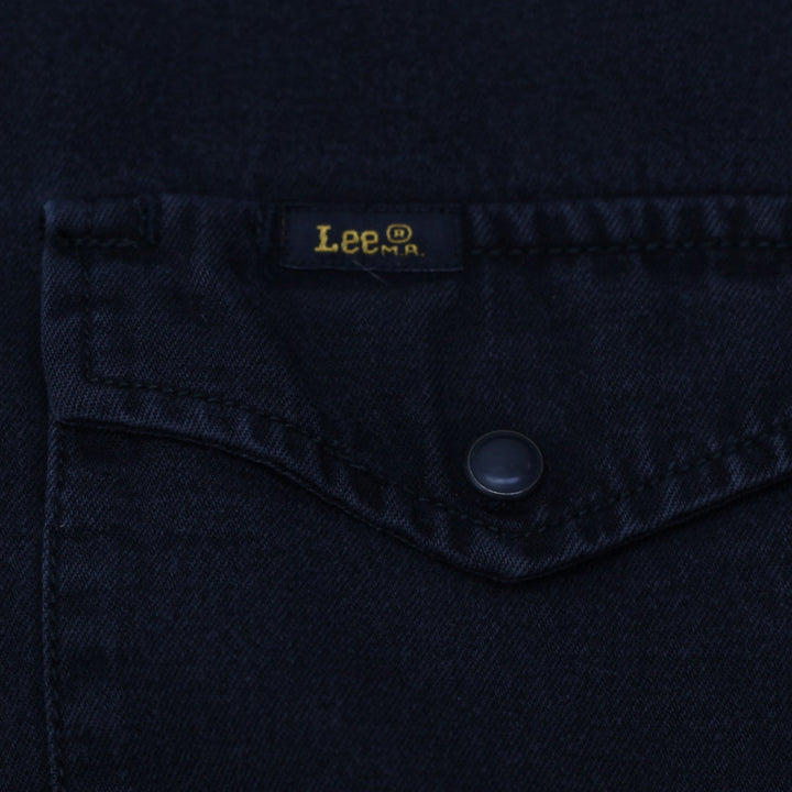 Vintage Lee Black Western Button Long Sleeve Union Made Shirt