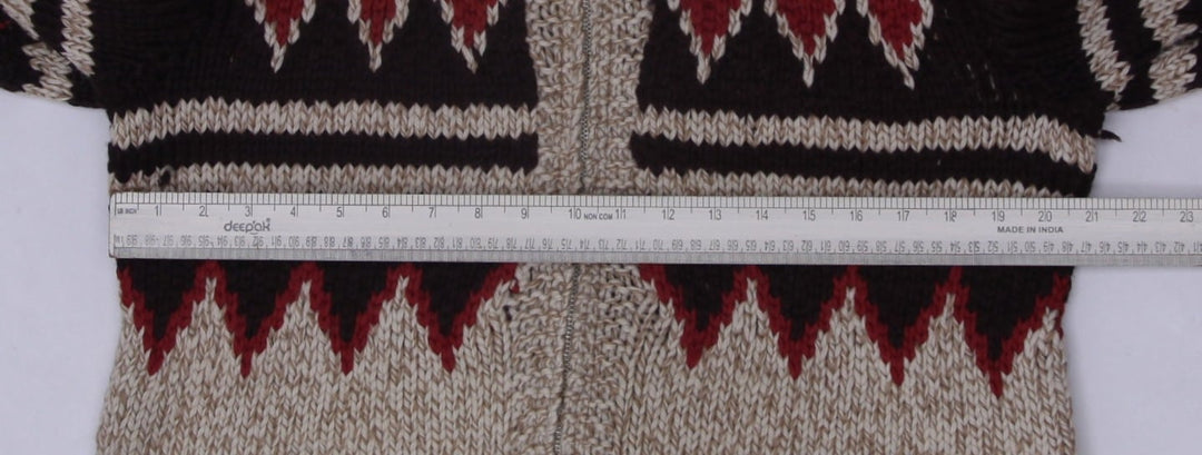 Vintage 50s Cowichan-style Mary Maxim Wool Knitwear Size XL | Migration_Jumper & Knitwear - View 8 | Fashion Rerun