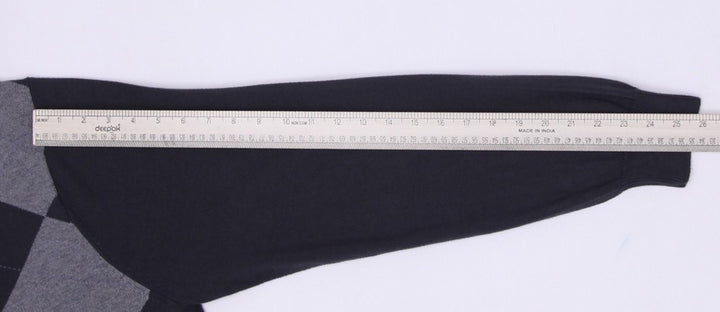 Mens Lacoste V-Neck Argyle Long Sleeve Sweater