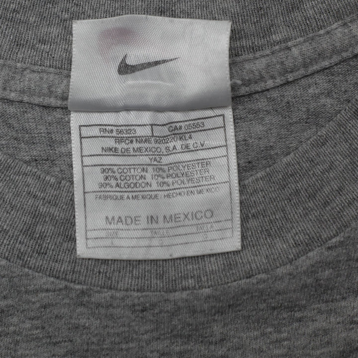Vintage Mens Nike Embroidered Center Spellout T-Shirt Size L