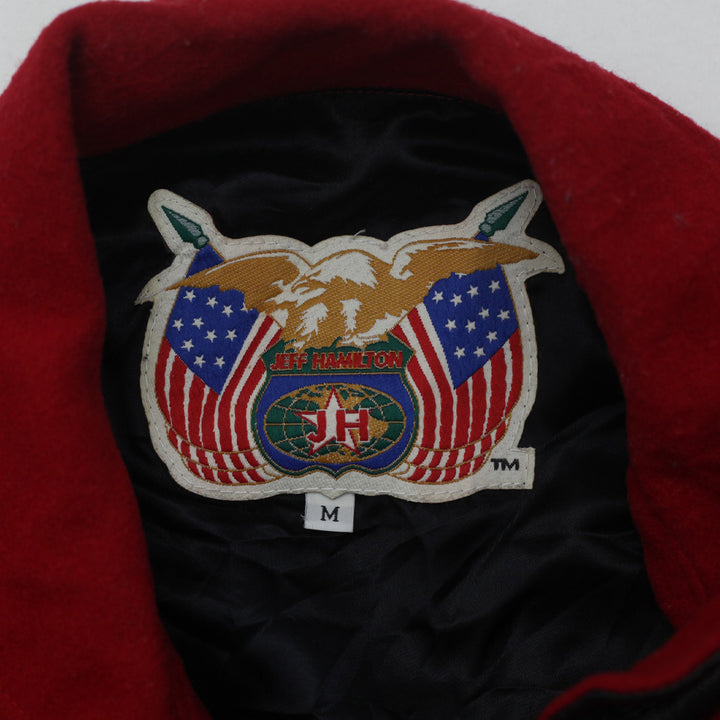 Vintage Jeff Hamilton Viper Varsity Jacket-Wool & Leather Made In USA, Size M - Fashion Rerun Vintage Migration_Jacket