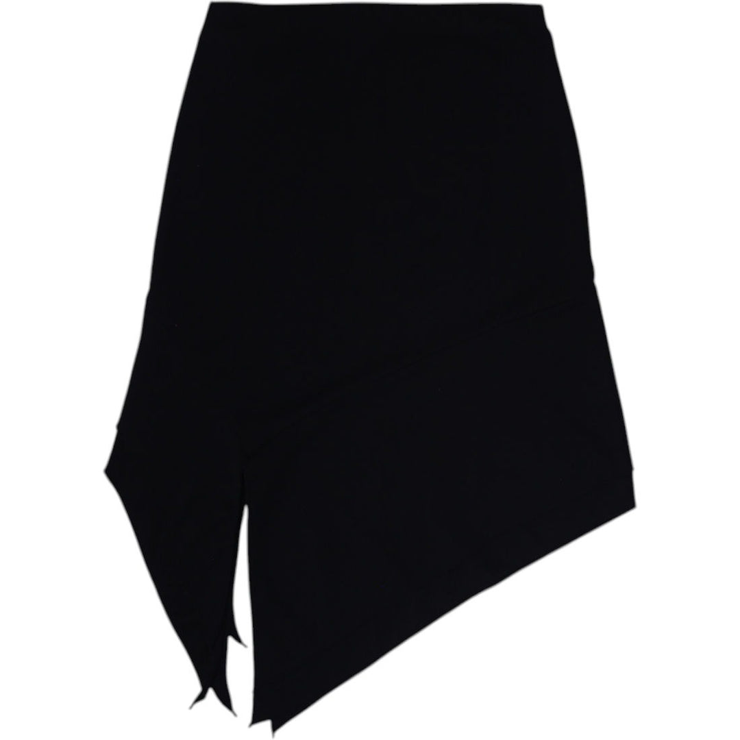Y2K Ladies Le Chateau Skirt Black Asymmetrical Design Size S