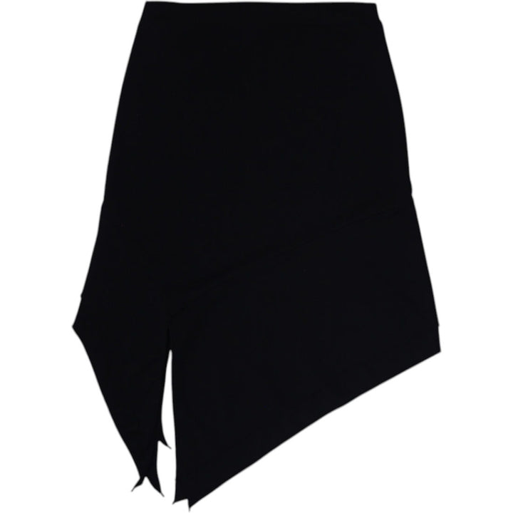 Y2K Ladies Le Chateau Skirt Black Asymmetrical Design Size S