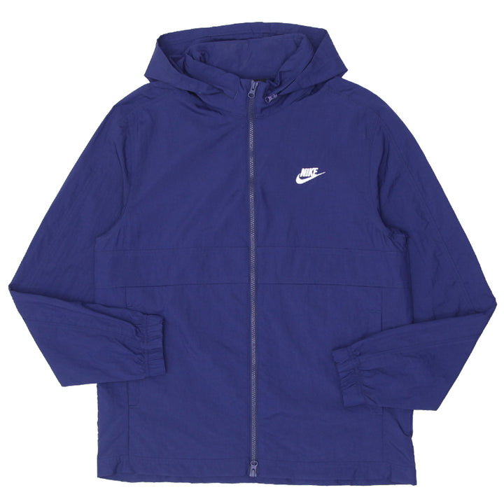 Mens Nike Logo Embroidered Full Zip Hooded Windbreaker Jacket - Fashion Rerun Vintage Migration_Jacket
