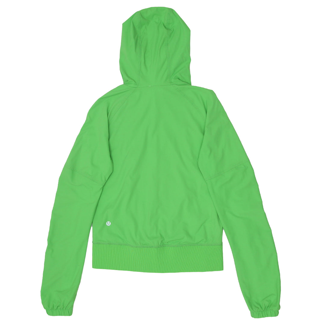Ladies Lululemon Full Zip Green Hoodie
