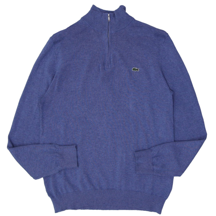 Mens Lacoste Quarter Zip Knitted Sweater