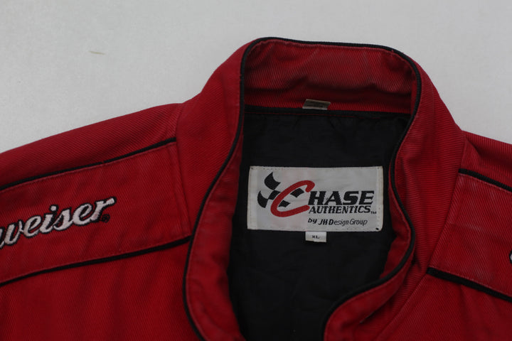 Vintage Dale Earnhardt Jr. Budweiser King of Beers NASCAR Racing Jacket