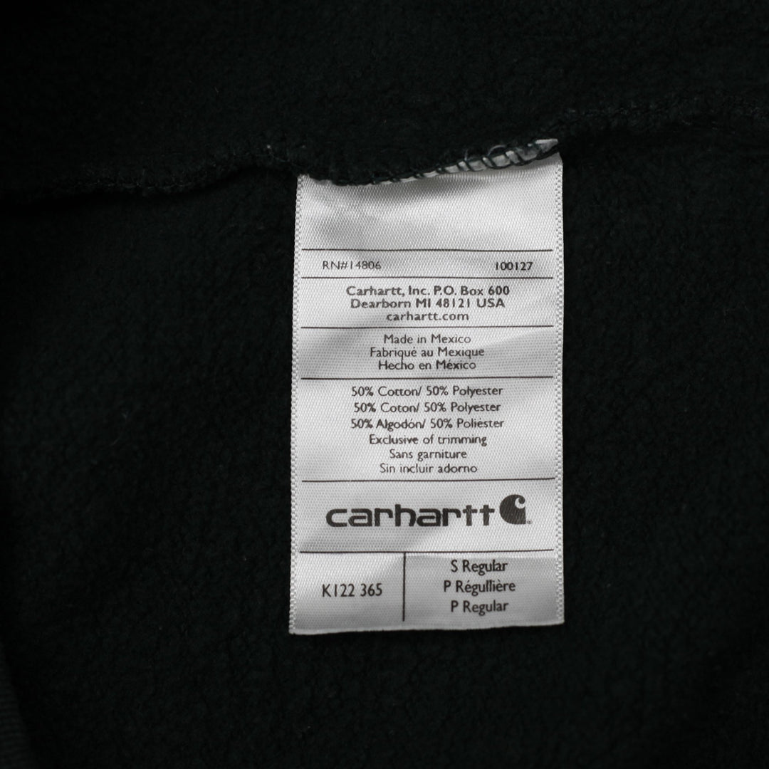 Mens Carhartt K 122 365 Original Fit Full Zip Cotton Blend Hoodie Green Size S